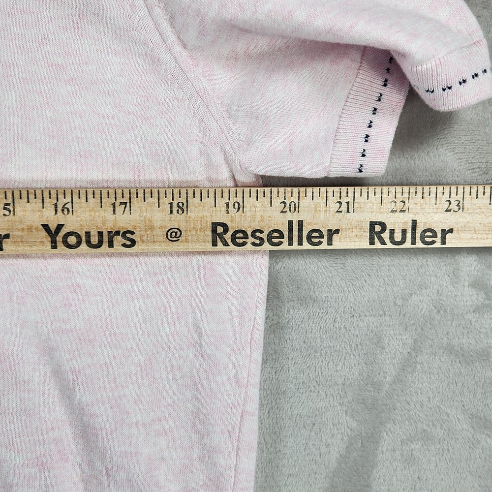Maceoo Polo Shirt Mens Medium Pink 1/4 Zip Italian Cotton Knit Short Sleeve - Picture 10 of 12